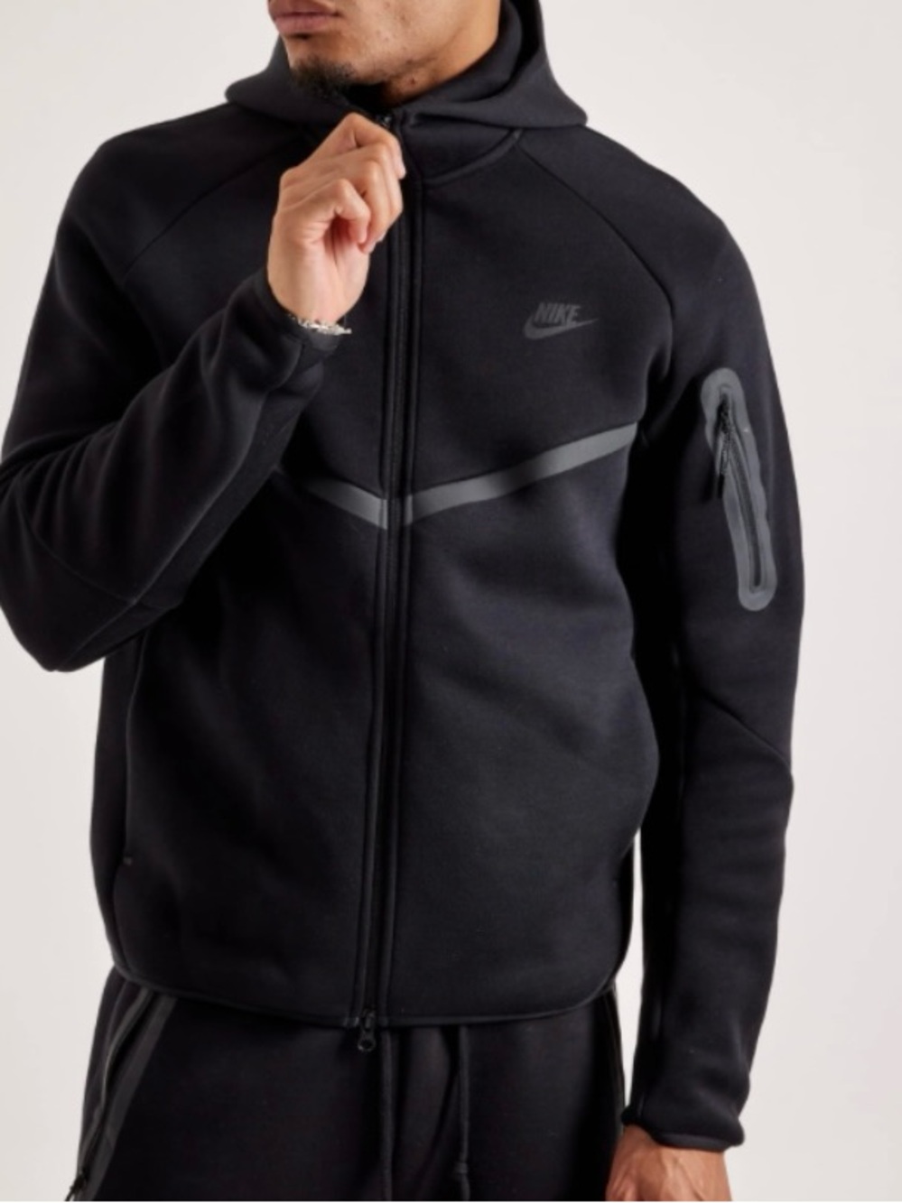 Nike Sportswear Tech Fleece Full-Zip Windrunner Hoodie Black Men's 3XL